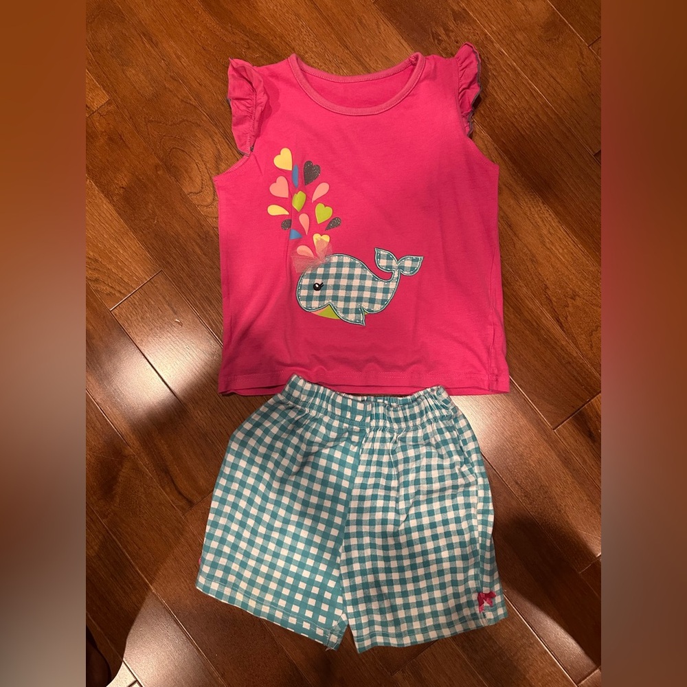 Adorable Whale Kids Set - Pink and Blue